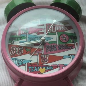 Vtg vs pink alarm clock very rare in great shape